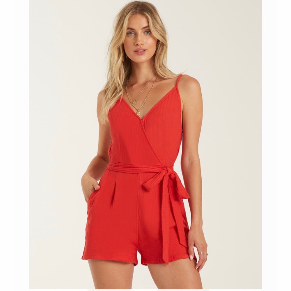 Red Billabong Romper